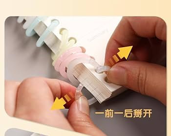 Amazon | 100ピース プラスチックバインダーリング プラスチック